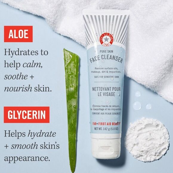 🌺FREE ~ First Aid Beauty ~ Pure Skin Face Cleanser ~ NEW - Picture 5 of 10